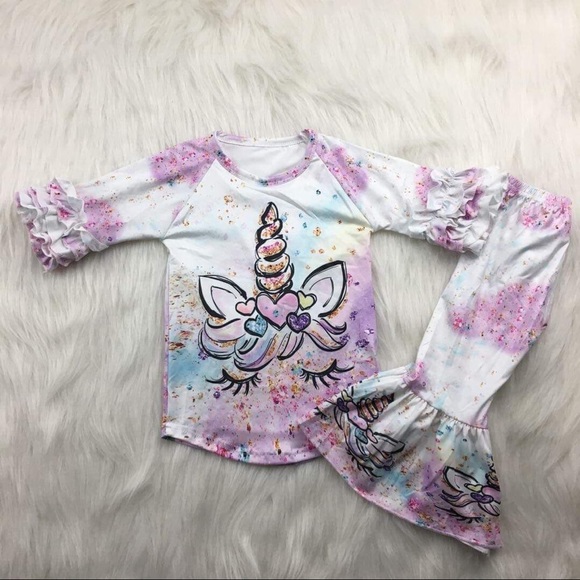 Other - Boutique Unicorn 🦄 Cute Sparkly Pink Pants Set